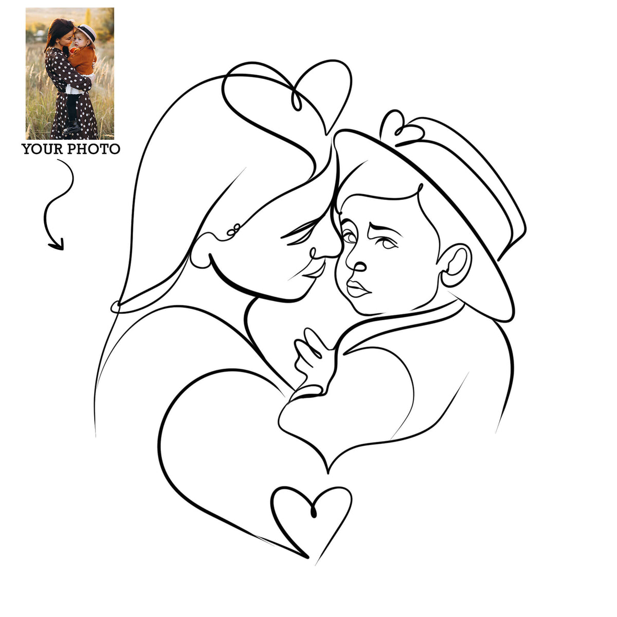 Digital custom Line Art from your photo.