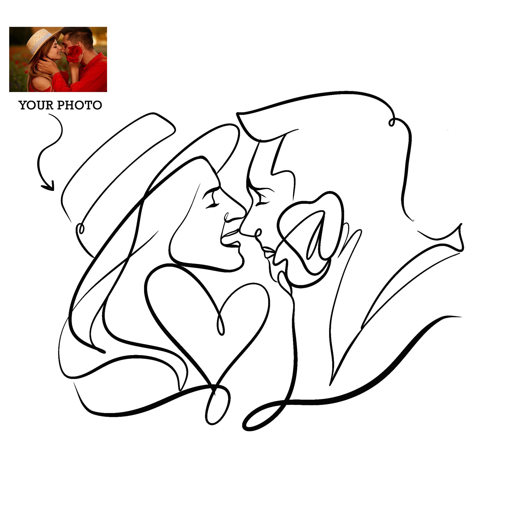 Digital custom Line Art from your photo.